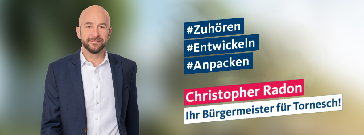 Christopher Radon, Ihr Bürgermeister für Tornesch