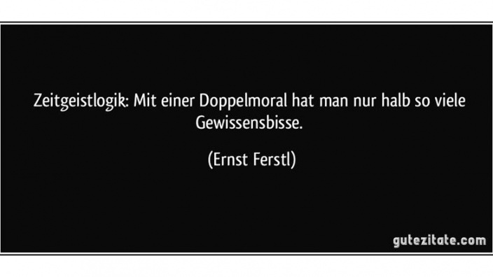 Doppelmoral der Grünen