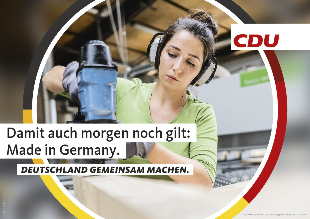 Damit auch morgen noch gilt: Made in Germany Damit auch morgen noch gilt: Made in Germany